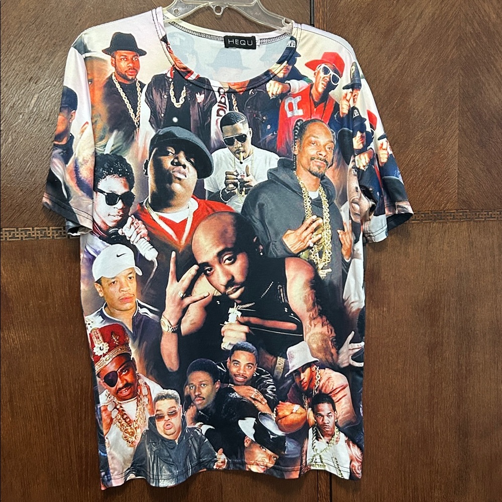 HEQU Fashion Design Legends of hip-hop Shirt Size M